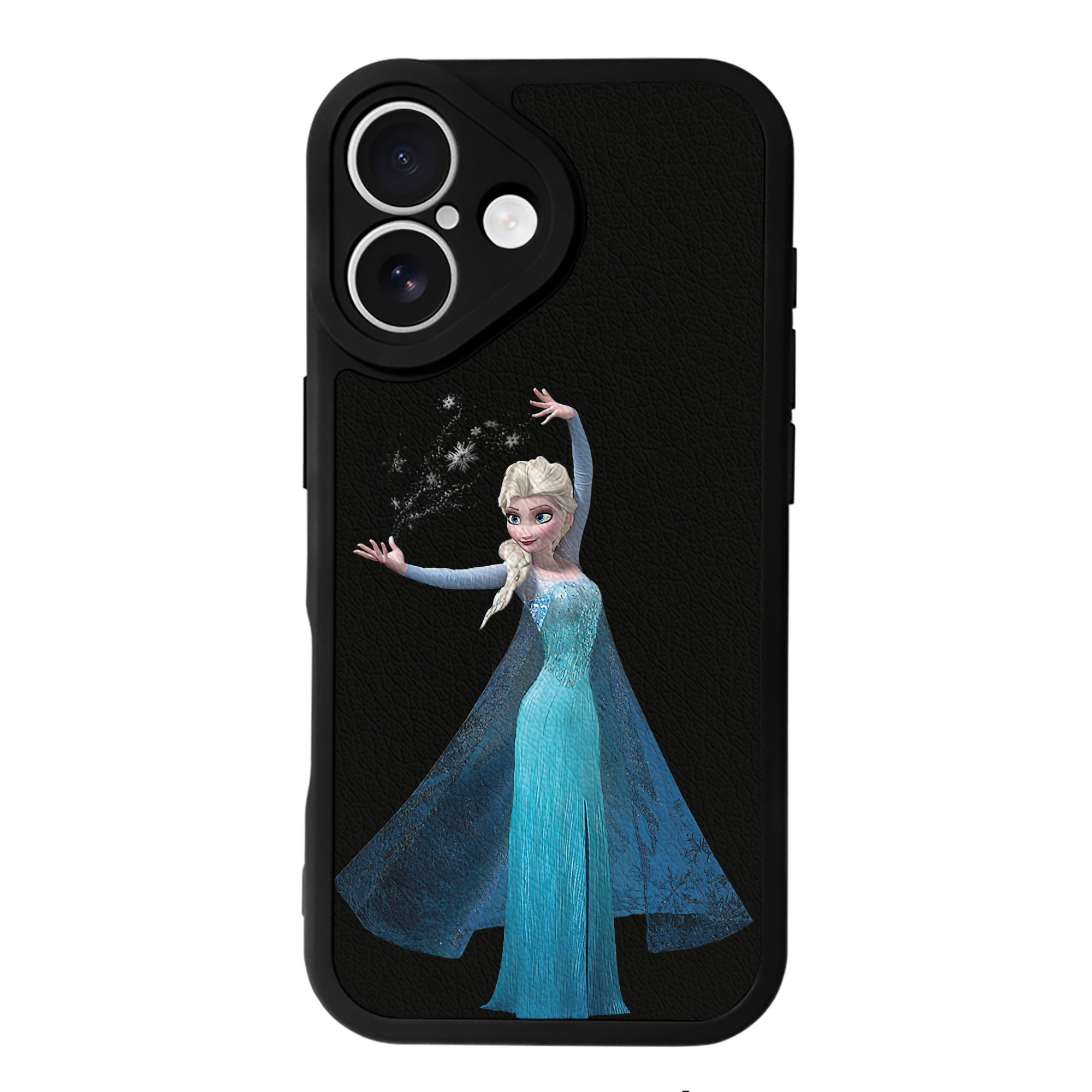 （画像用） アナと雪の女王 アンナ エルサ Frozen Anna Elsa 【iPhone 16シリーズ対応】シリコンスマホケース（レザー調） 材質：シリコン